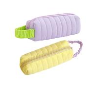 Angoily 2pcs Adorable Makeup Bag Handheld Pencil Pouch Daily Pen Storage Bag Lightweight Portable for Office School