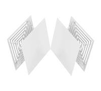 Angoily 2pcs Airflow Deflector for Central Air Conditioner Direct Blowing Ceiling Vent Cover User-friendly Hooks for Use