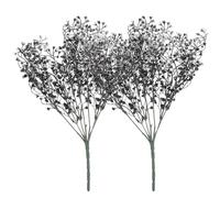 Angoily 2pcs Artificial Halloween Plastic Flowers Decorative Faux Plants for Office Desktop, Elegant Style, Sturdy and Not Easy to Fade Fake Flower Decor