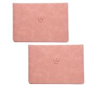 Angoily 2pcs Birth Certificate Cover Folding Document Certificate Protector Protective Cover for Birth Certificate Certificate Protector Cover Birth Document Holder Protector Pu Pink