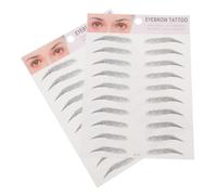 Angoily 2pcs Black Eyebrow Tool Eyebrow Stencils Made of Paper Easy to Use with No Time Suitable for Men and Women for Quick and Natural