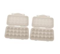 Angoily 2pcs Box Stackable Egg Storage Box for Kitchen Boiled Eggs Holder Food-grade Collapsible