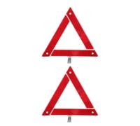 Angoily 2pcs Breakdown Triangle Car Warning Sign with Quick Installation and Increased Night Visibility, Foldable Roadside Hazard Triangle Reflective Warning for Vehicle Emergencies