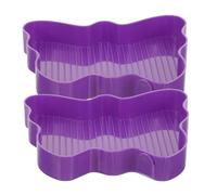 Angoily 2Pcs Butterfly Shaped Plastic Diamond Storage Trays Rhinestone Sorting Holders for DIY Diamond Picture Crafting and Jewelry Bead Organization