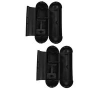 Angoily 2pcs Cable Junction Box Outdoor Extension Cord Cover Protector Safe for Electrical Connections Compact Weatherproof Enclosure Black