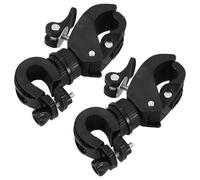 Angoily 2pcs Cane Holder Walking Stick Accessories Lightweight Sturdy Plastic Metal Compatible with Electric Scooters Use with Walker and Wheelchair for Elderly and Wheelchair Users