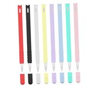 Angoily 2pcs Cartoon Cat Head Shaped Silicone Pen Caps Compatible Case Cover Gen Pencil Pig Pattern Design for Tablet Writing