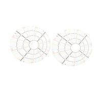 Angoily 2pcs Ceramic Clay Pottery Divider with Geometric Drawing Stencil and Ergonomic Rotary Disc for Precise Trimming and Shaping User Friendly Pottery Tools for Artists and Beginners