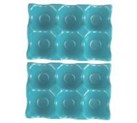 Angoily 2pcs Ceramic Egg Holder with 6 Grids Egg Tray for Kitchen Storage Modern and Elegant