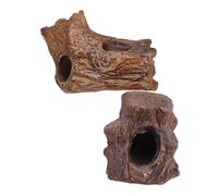 Angoily 2pcs Ceramic Fish Shrimp Hideout Aquarium Shelter Cave for Breeding Non-toxic Ceramic Ornament with Compatible with Various Tank Easy to Clean and Natural Decor