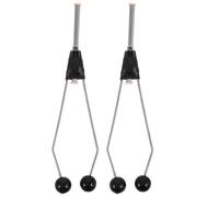 Angoily 2pcs Ceramic Tip Fly Tying Bobbin Holder Lightweight Stainless Steel Fly Fishing Thread Tool Portable for Anglers