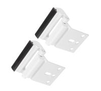 Angoily 2pcs Childproof Door Security Lock for Exterior and Apartment Doors, Aluminium Alloy Reinforcement Latch with Screws, White Finish, for Safety and Family Protection