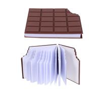 Angoily 2pcs Chocolate Sticky Memo Pads, Portable Self-adhesive Note Pads, Paper, Chocolate Shaped, Re-positioning Sticker, Removable, Small, for Student Post-notes Office