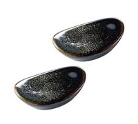 Angoily 2pcs Chopsticks Rest Decorative Rest Ceramic Easy to Clean Prevent Chopsticks Rolling Forks Spoons Party Desk Decoration