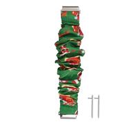 Angoily 2pcs Christmas Printed Watch Strap Compatible with Fitbit Replacement Wristwatch Band Chic Holiday Design Smartwatch Users