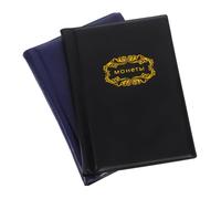 Angoily 2pcs Coin Storage Album with PU Cover Coin Collecting Book for Collectors and Stylish