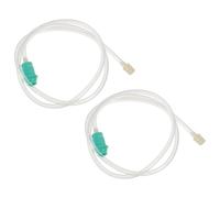 Angoily 2pcs Cupping Vacuum Tube Silicone Extension Hose 1mm Inner Hole Effective Sealing Broad Compatibility for Travel and Home Use