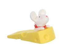 Angoily 2pcs Cute Animal Door Stopper Adorable Mouse Shape Decorative Door Wedge for Bedroom Office Sturdy Plastic Doorstop for Floor Stability and Noise Reduction