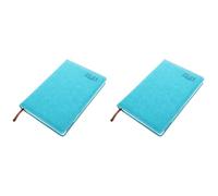 Angoily 2pcs Daily Planner Notebook Blue Green Compact Schedule Notepad for Office and Travel Lightweight Planning Notebook for Organizing Prioritizing and Personalizing Daily Tasks