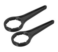 Angoily 2pcs Drum Lid Opener Wrench 20/30kg 10/25l Pp Black 67/57mm