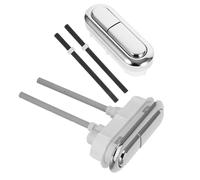 Angoily 2pcs Dual Flush Toilet Button Replacement Kit Engineering Plastic Push Button for Bathroom Toilet Tank Fit for Standard Tanks Minimalist Modern Design for Home Random Color