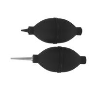 Angoily 2pcs Dust Blower Espresso Machine Air Blower Dual-Purpose Versatility Efficient Deep Cleaning Black Plastic Metal Tip Maintenance Home Use