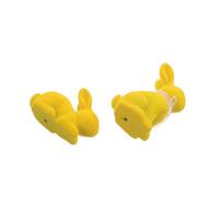 Angoily 2pcs Easter Flocked Bunny Figurine Resin Table Decor
