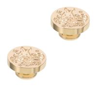 Angoily 2pcs Easter Wax Seal Stamp Head Vintage Envelope Sealing Embosser with Removable Seal Head for Scrapbook Decoration and DIY Crafts