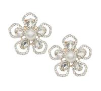 Angoily 2pcs Elegant Detachable Shoe Clips with Aluminum Alloy and Glass Material, Creative Shoe Accessories Adding Elegance for Parties and Engagements