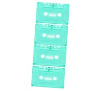 Angoily 2pcs Empty Cassette Tapes for Decoration, Blank Plastic Cassette Tape with Light Green Colour, Vintage Style Handcraft Material Suitable for Living Room Or Office Decor