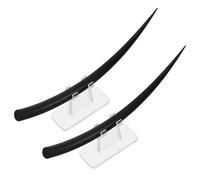 Angoily 2pcs Eyelash Display Model with B and C Curl Realistic Simulation Plastic Eyelash Practice Tool Essential for Teaching and Salon Use