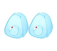 Angoily 2pcs Foldable Cat Tunnel and Blue Pet Tent for Cats Small Outdoor House with Breathable Play Tunnel Portable Folding Nest Sleeping Shelter for Indoor and Camping Use