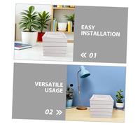 Angoily 2pcs Foldable White Paper Lampshade Nordic Style Square Pendant Lamp Shade Handmade Decorative Folding Lampshade for Living Bedroom Ceiling Light Cover