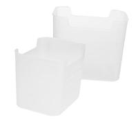 Angoily 2pcs Fridge Side Door Storage Box for Food Storage Fruit and Vegetable Organizer for Refrigerator and Preservation