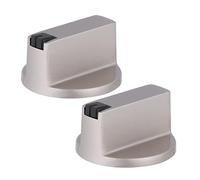Angoily 2pcs Gas Stove On-off Knobs Metal Button Switch Replacement for Kitchen and Home, Simple Design, Effortless to Turn, Easy to Install