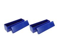 Angoily 2pcs Graded Coin Storage Box Collection Collector Holder Case Coin Protector Coin Container Coinbinder Coin Organizer Blue