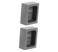Angoily 2pcs Graphite Mold for Jewelry Making High Purity Ingot Mold for Metal Casting Durable Graphite Moulds for DIY Supplies for Melting Alloys