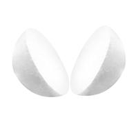 Angoily 2pcs Half Foam Balls White Polystyrene Hemispheres for DIY Floral Arrangements Wedding Crafts Easy to Paint and Decorate Crafting Blocks for Home Party Models