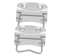 Angoily 2pcs Heavy Duty Stainless Steel Folding Cabinet Handles Industrial Strength Wardrobe Pulls with Space-Saving Spring Design for Tool Boxes and Furniture