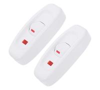 Angoily 2pcs Inline Cord Switches with Indicator Light Bedside Lamp Control Switches for Home Lighting Easy Installation Replacement Buttons for Table and Desk Lamps Acv