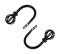 Angoily 2pcs Iron Curtain Holdbacks with 16mm Birdcage Design Metal Curtain Tiebacks Hooks for Household Window Drapery Suitable for Home Use