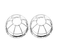 Angoily 2pcs Iron Wire Cage Sprinkler Valve Covers for Fire Detectors with Easy Installation and High Efficiency Protection, Silver Sensor Guard Suitable for Home Safety