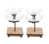 Angoily 2pcs Kids Wooden Balance Scale Toy for Montessori Math Learning Educational Science Experiment Model for Preschool and Homeschool Activities