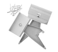 Angoily 2pcs Ladder Parts Replacement Stabilizer Hooks Aluminum Alloy Telescoping Ladder Accessories for Home Office Use Easy Installation Lightweight Durable Design