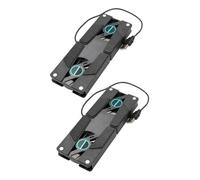 Angoily 2PCS Laptop Cooling Pad with Dual Quiet Fans Ventilated Stand for All Slip Design USB Powered Cooler for