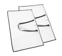 Angoily 2Pcs Large Clear Portfolio Storage Bag Durable Art Carrier for Posters Artwork Documents Handheld Design for Versatile Organizer for Artists Students
