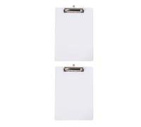 Angoily 2pcs Lightweight Plastic File Clipboards for School, Easy to Open and Close, Non-Slip Writing Boards, Simple and Generous Style Suitable for Student Supplies