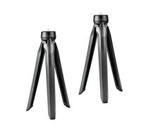 Angoily 2pcs Live Streaming Tripod Phone Holder with 1/4" Standard Screw Portable Phone Stand for Picture Taking and Video Recording Universal Black for Content Creators