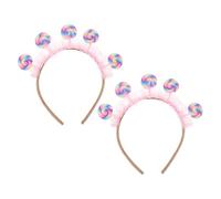 Angoily 2pcs Lollipop Headband for Girls Cartoon Candy Headband for Birthday Parties and Daily Wear