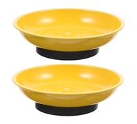 Angoily 2pcs Magnetic Needle Holder Bowl for Sewing Needles and Pins Compact Portable Magnetic Sewing Pin Dish Organizer Colorful Safety Storage for Embroidery and Craft Projects